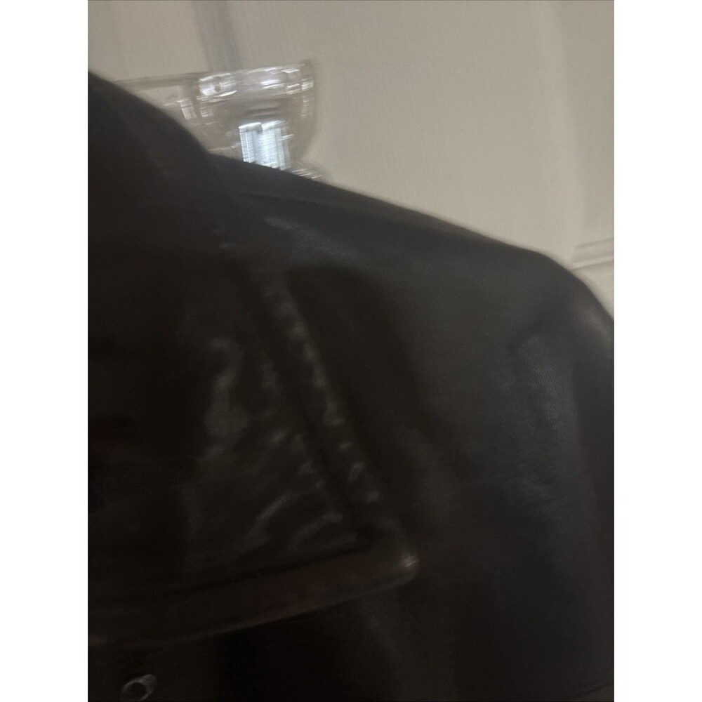 Coach Leather Jacket Womens Small Brown Blazer Button Front Made USA 1941 - Picture 6 of 11
